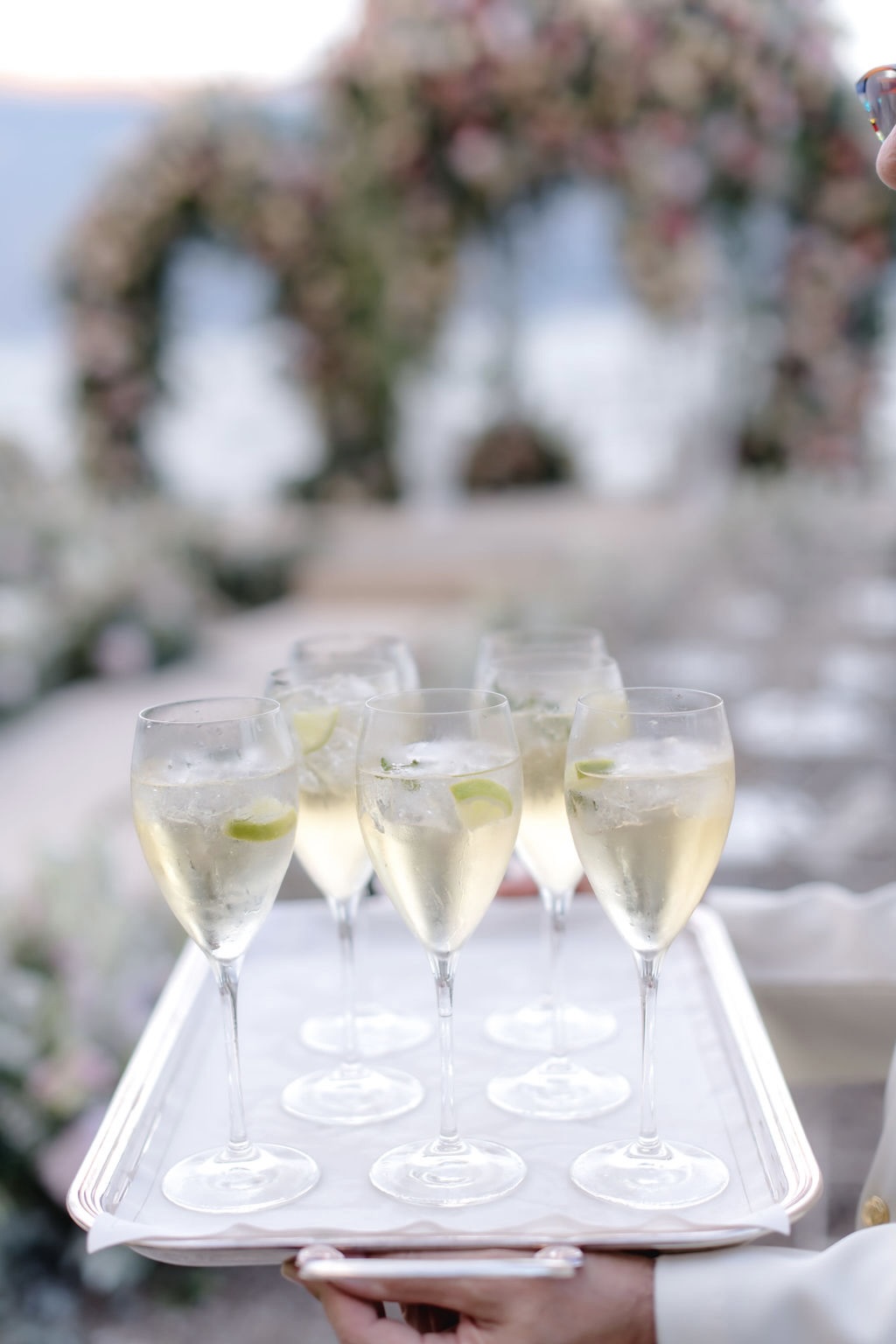 Drinks and ceremony on Lake Garda