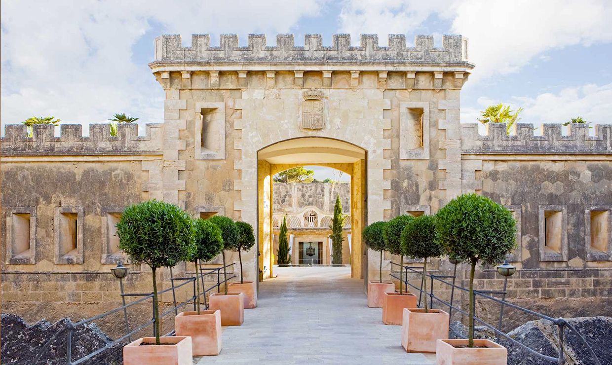Gate of Cap Rocat boutique hotel for luxury weddings in Mallorca