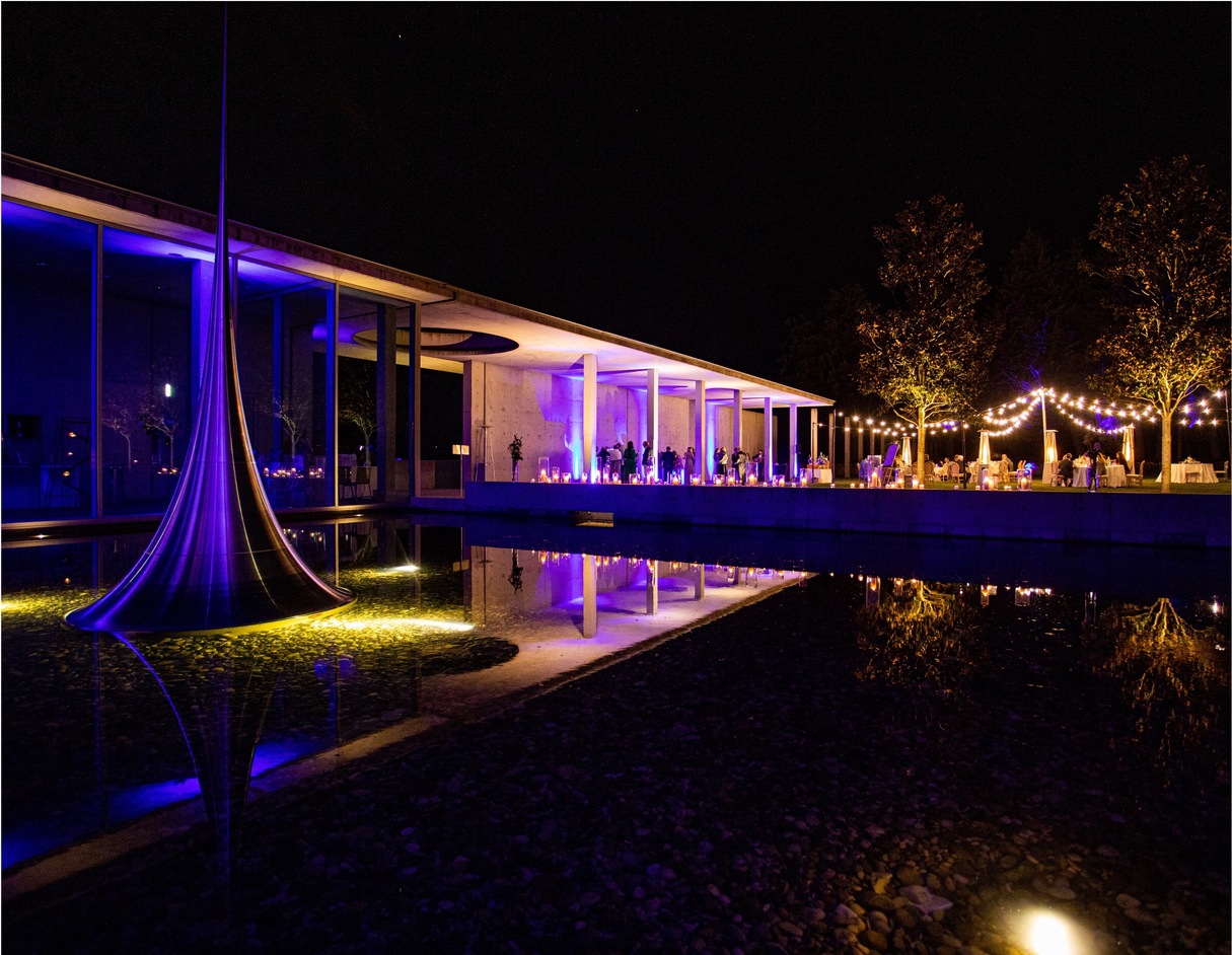 Luxury gala dinner for wedding in luxury villa in France