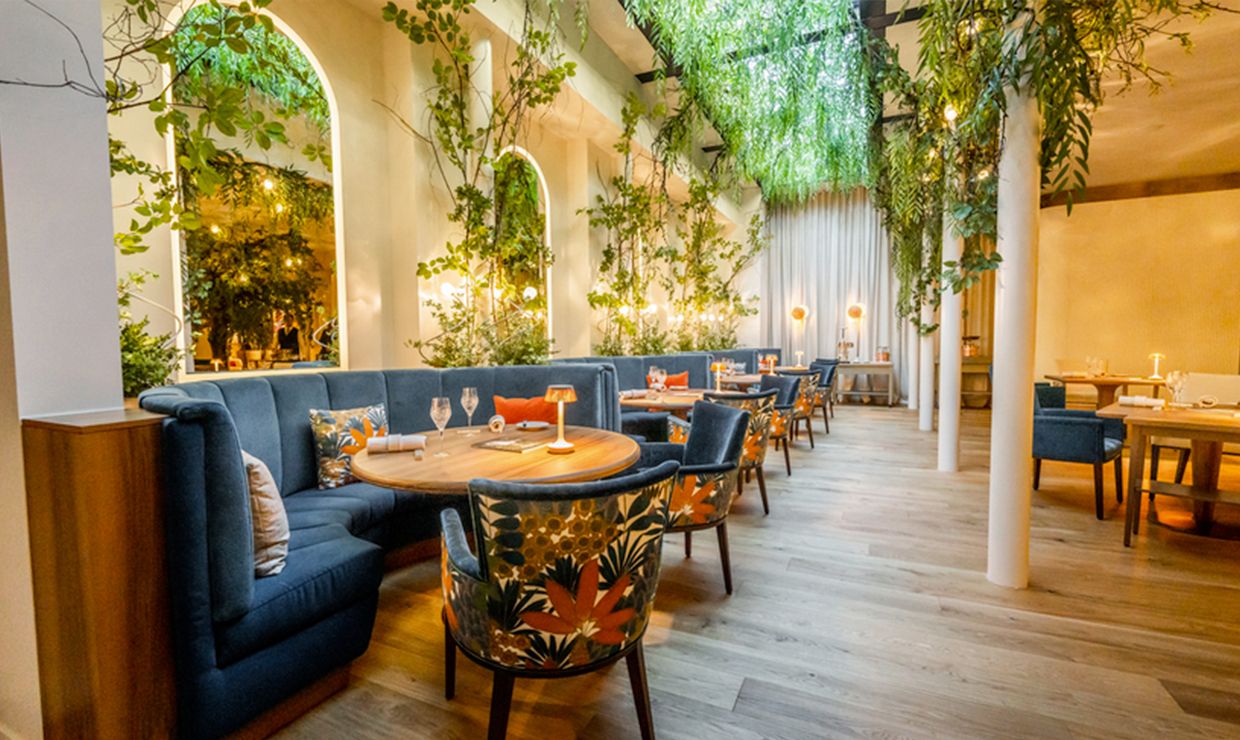 Relax area at the luxury wedding venue in Interlaken