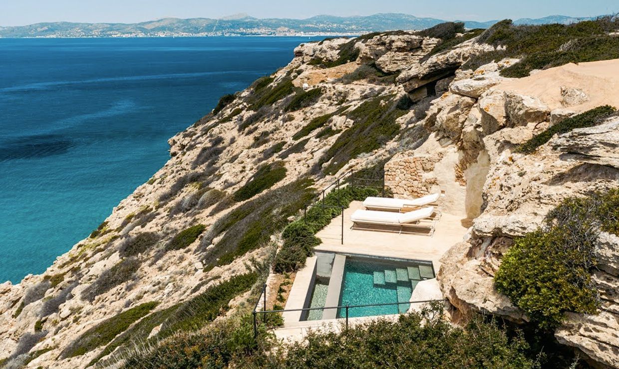 Spa with sea view at Cap Rocat luxury boutique hotel for weddings in Mallorca